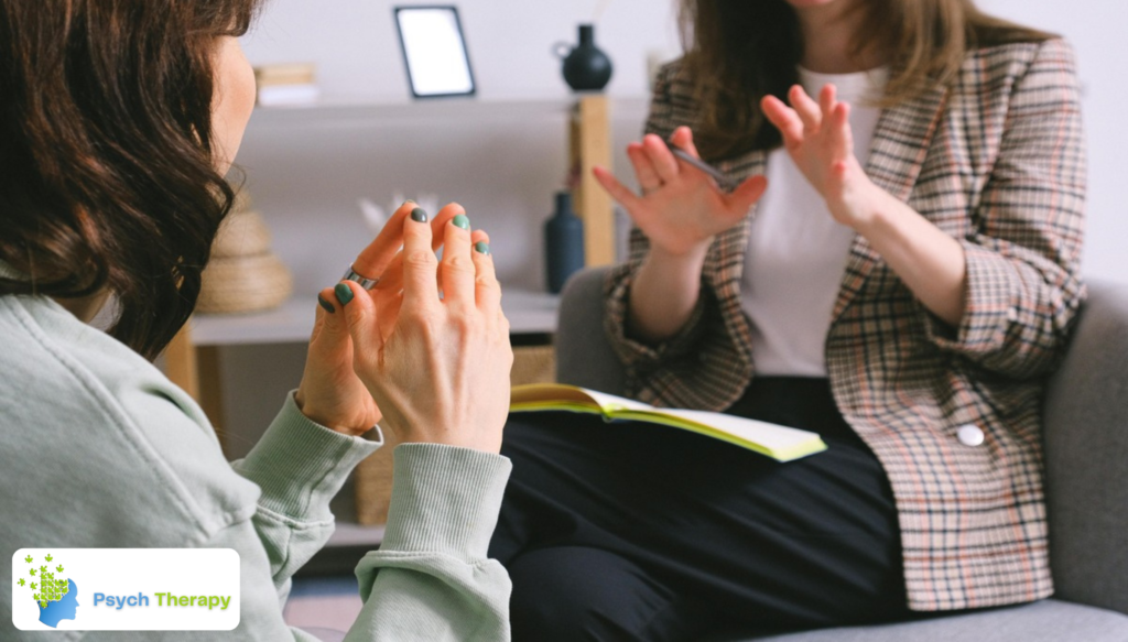 Female Psychologist Conducting Counselling