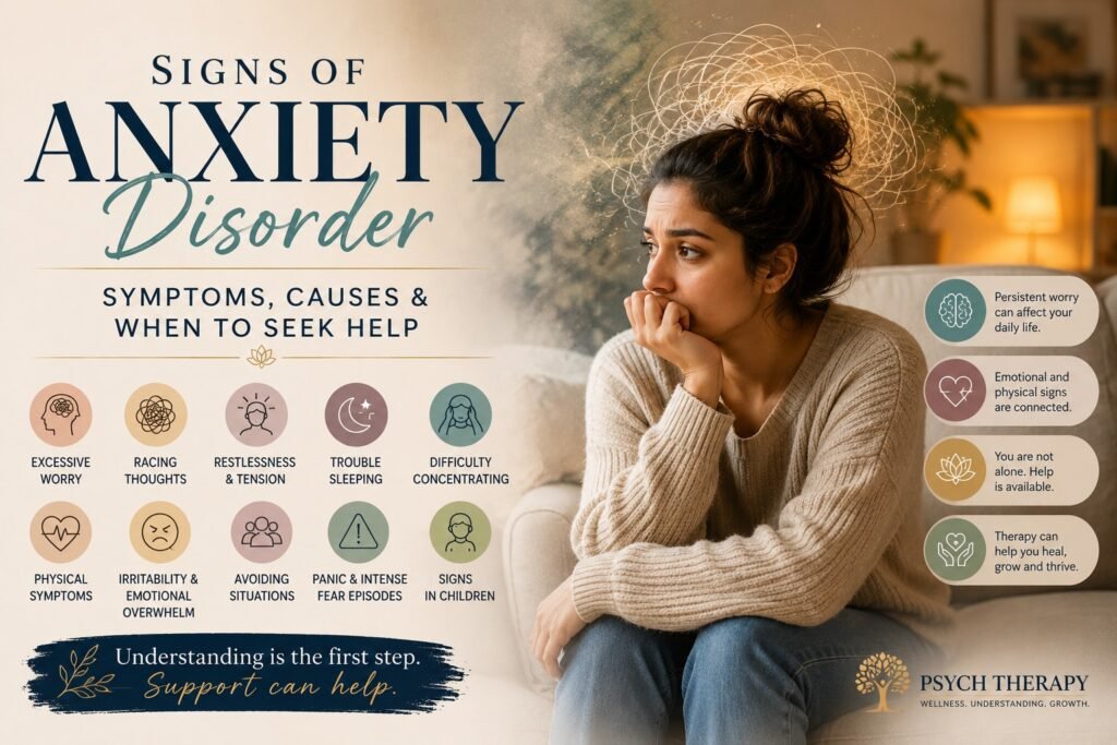 Signs of Anxiety Disorder: Symptoms, Causes & When to Seek Help