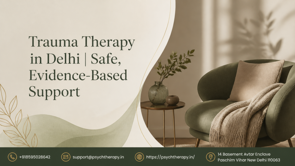 Trauma Therapy in Delhi | Safe, Evidence-Based Support