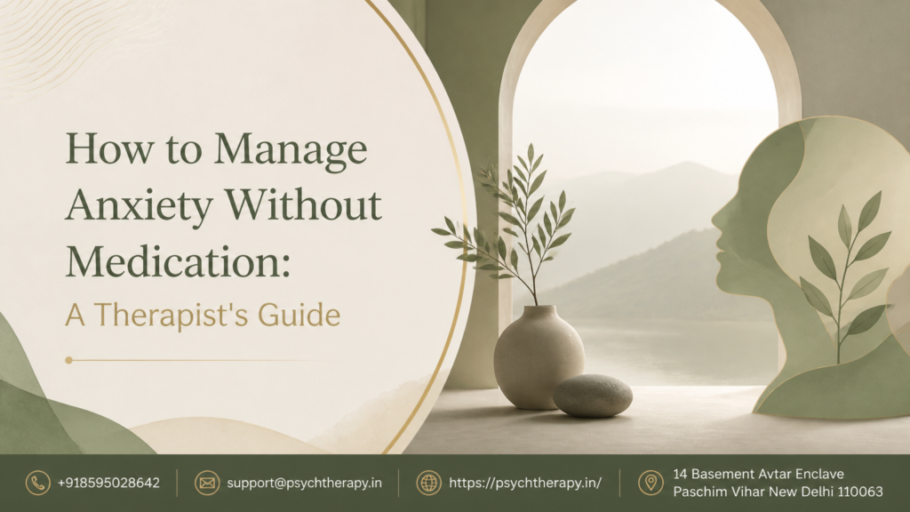 How to Manage Anxiety Without Medication: A Therapist’s Guide