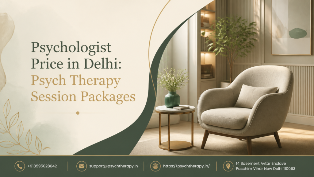 Psychologist Price in Delhi: Psych Therapy Session Packages